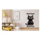 Sticker decorativ Pisica, Negru, 88 cm, 1313STK-4