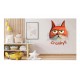 Sticker decorativ Pisica, Portocaliu, 67 cm, 1313STK-5