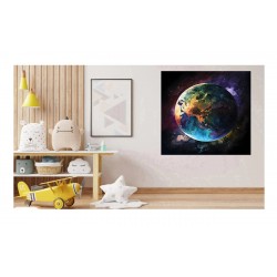 Sticker decorativ, Planeta, Negru, 60 cm, 1315STK-5