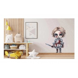 Sticker decorativ, Horror, Alb, 78 cm, 1321STK