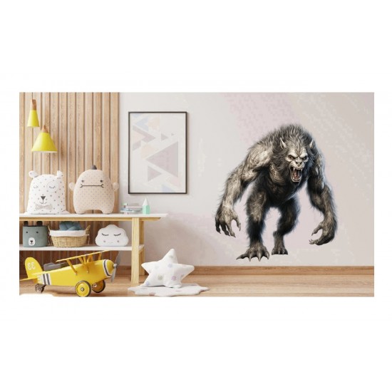Sticker decorativ, Horror, Gri, 62 cm, 1321STK-18