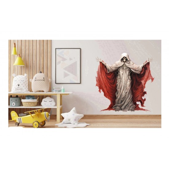 Sticker decorativ, Horror, Rosu, 66 cm, 1321STK-5