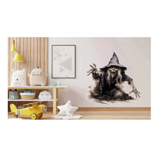 Sticker decorativ, Horror, Negru, 61 cm, 1321STK-9