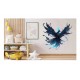 Sticker decorativ, Pasarea Phoenix, Negru, 61 cm, 1323STK