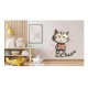 Sticker decorativ, Pisica, Gri, 68 cm, 1326STK-1