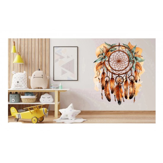 Sticker decorativ, Mandala, Maro, 73 cm, 1328STK-10 Sticker decorativ, Mandala, Maro, 73 cm, 1328STK-10