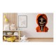 Sticker decorativ, Schelet, Portocaliu, 90 cm, 1329STK