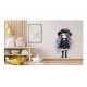 Sticker decorativ, Printesa Rock, Negru, 90 cm, 1331STK-9