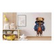 Sticker decorativ, Teddy Hip Hop, Albastru, 90 cm, 1332STK-8