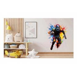 Sticker decorativ, Fotbal American, Galben, 74 cm, 1335STK-10