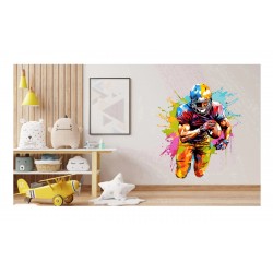 Sticker decorativ, Fotbal American, Verde, 67 cm, 1335STK-12
