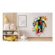Sticker decorativ, Jucator Fotbal, Multicolor, 74 cm, 1335STK-15