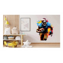 Sticker decorativ, Fotbal American, Multicolor, 74 cm, 1335STK-7