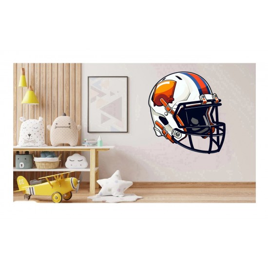 Sticker decorativ, Casca Hochei, Alb, 65 cm, 1335STK-8