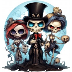 Sticker decorativ, Halloween, Turcoaz, 63 cm, 1337STK-9