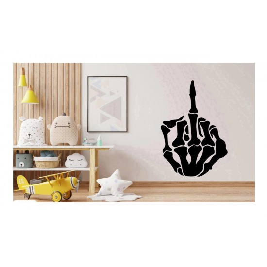 Sticker decorativ, Schelete, Negru, 90 cm, 1338STK