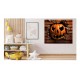 Sticker decorativ, Halloween, Portocaliu, 68 cm, 1340STK
