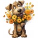 Sticker decorativ, Caine, Maro, 72 cm, 1341STK-6