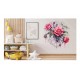 Sticker decorativ, Trandafiri, Roz, 61 cm, 1343STK-23