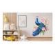 Sticker decorativ, Paun, Multicolor, 64 cm, 1345STK-7
