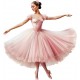 Sticker decorativ, Balerina, Roz, 64 cm, 1346STK-9