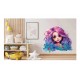 Sticker decorativ, Culori Pastelate, Fata, Mov, 72 cm, 1347STK-11