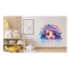 Sticker decorativ, Culori Pastelate, Fata, Mov, 62 cm, 1347STK-2