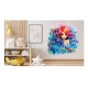 Sticker decorativ, Culori Pastelate, Fata, Albastru, 61 cm, 1347STK-3