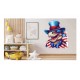 Sticker decorativ, Dinozaur, Rosu, 73 cm, 1348STK-2