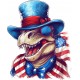 Sticker decorativ, Dinozaur, Rosu, 73 cm, 1348STK-2
