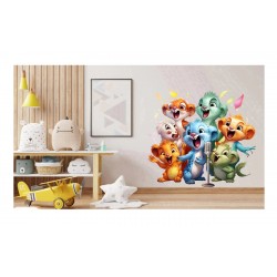 Sticker decorativ, Animale Cantarete, Multicolor, 67 cm, 1349STK-2 Sticker decorativ, Animale Cantarete, Multicolor, 67 cm, 1349STK-2