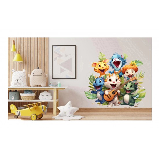 Sticker decorativ, Animale Cantarete, Albastru, 62 cm, 1349STK-4 Sticker decorativ, Animale Cantarete, Albastru, 62 cm, 1349STK-4