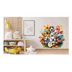Sticker decorativ, Animale Cantarete, Turcoaz, 62 cm, 1349STK-6 Sticker decorativ, Animale Cantarete, Turcoaz, 62 cm, 1349STK-6