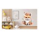 Sticker decorativ, Vulpe, Portocaliu, 66 cm, 1351STK-6