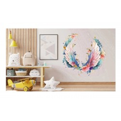 Sticker decorativ, Aripi, Multicolor, 62 cm, 1355STK-13 Sticker decorativ, Aripi, Multicolor, 62 cm, 1355STK-13