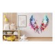 Sticker decorativ, Aripi, Gri, 63 cm, 1355STK-3