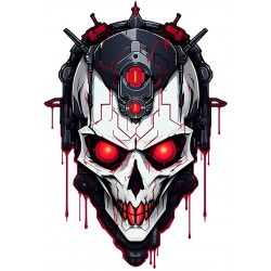 Sticker decorativ, Horror, Negru, 88 cm, 1356STK-3