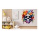 Sticker decorativ, Skull, Portocaliu, 65 cm, 1357STK-2