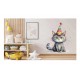 Sticker decorativ, Pisica, Gri, 67 cm, 1358STK-14