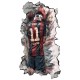 Sticker decorativ, Fotbalist, Negru, 90 cm, 1364STK-7