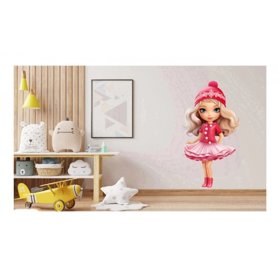 Sticker decorativ, Printesa, Rosu, 1369STK