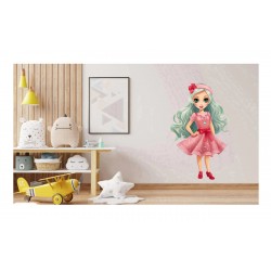 Sticker decorativ, Printesa, Rosu, 1369STK-2