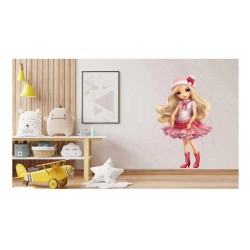 Sticker decorativ, Printesa, Rosu, 1369STK-9