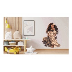 Sticker decorativ, Printesa, Negru, 1372STK-13