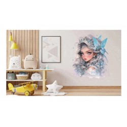 Sticker decorativ, Printesa, Alb, 1374STK-10