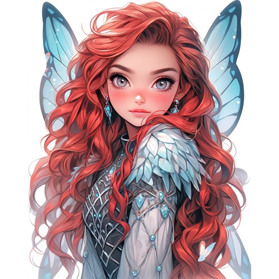 Sticker decorativ, Printesa, Rosu, 1374STK-18 Sticker decorativ, Printesa, Rosu, 1374STK-18