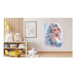 Sticker decorativ, Printesa, Alb, 1374STK-3