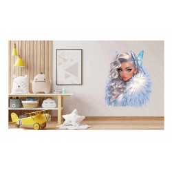 Sticker decorativ, Printesa, Alb, 1374STK-9