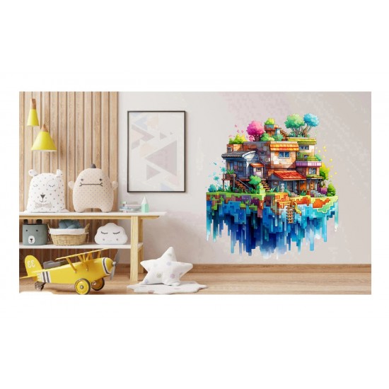 Sticker decorativ, Minecraft, Multicolor, 1376STK-4