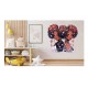 Sticker decorativ, Zodiac Gemeni, Negru, 1377STK-4